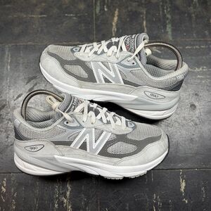 New Balance 990v6 Little Kids Size 3M Castlerock Gray Suede Shoes PC990GL6